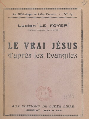 cover image of Le vrai Jésus d'après les Évangiles